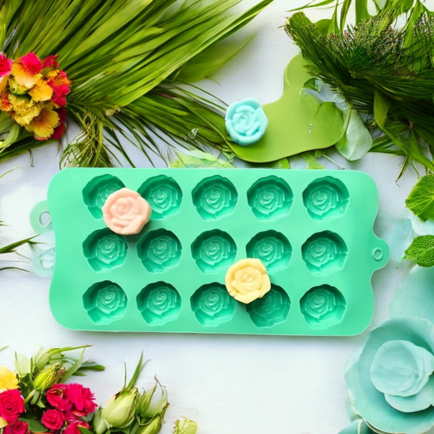 Moule silicone rose