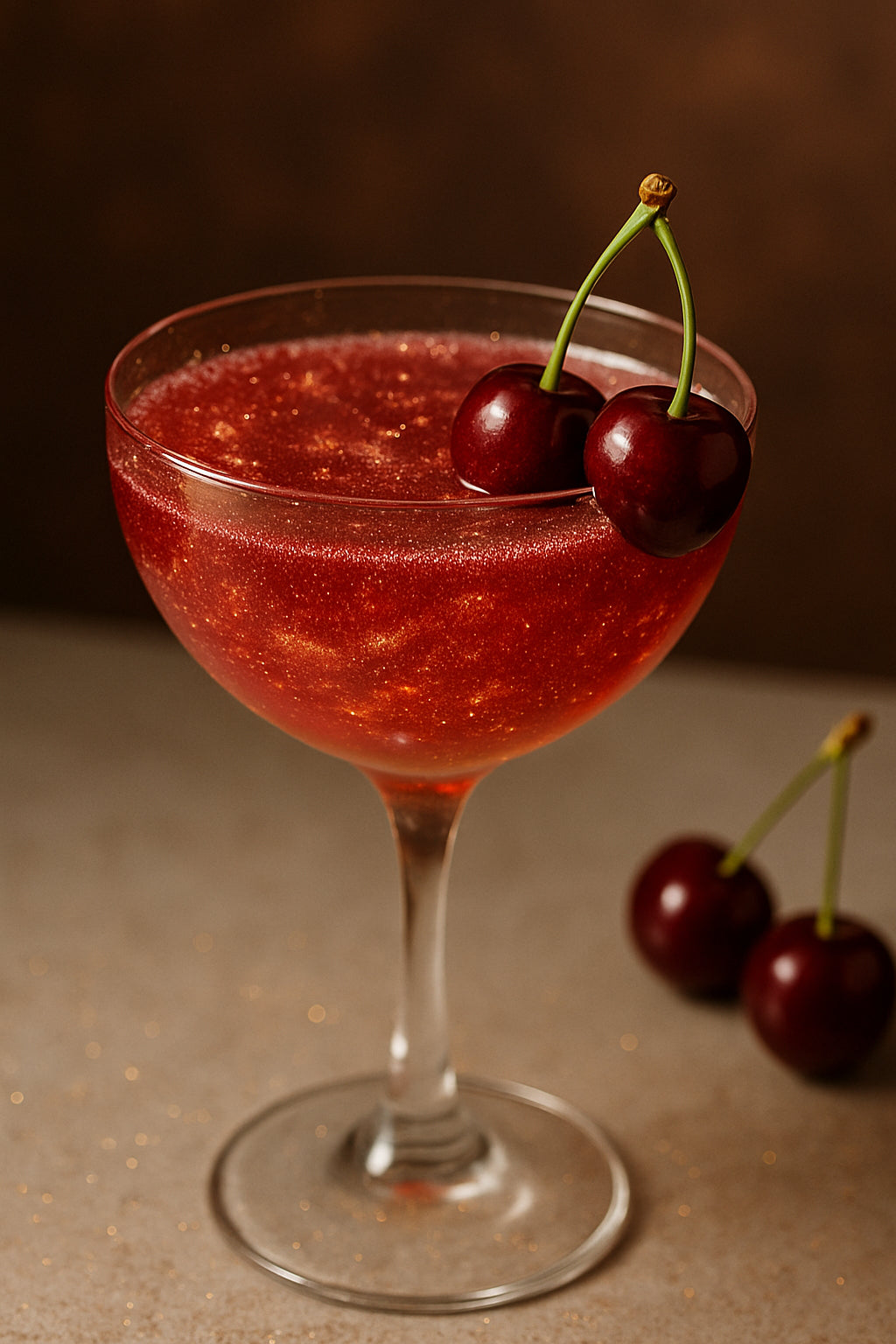 Cocktail étincelle de cerise