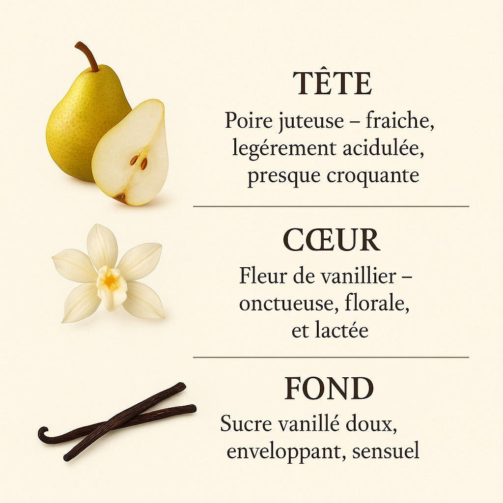 Velours de poire et vanille