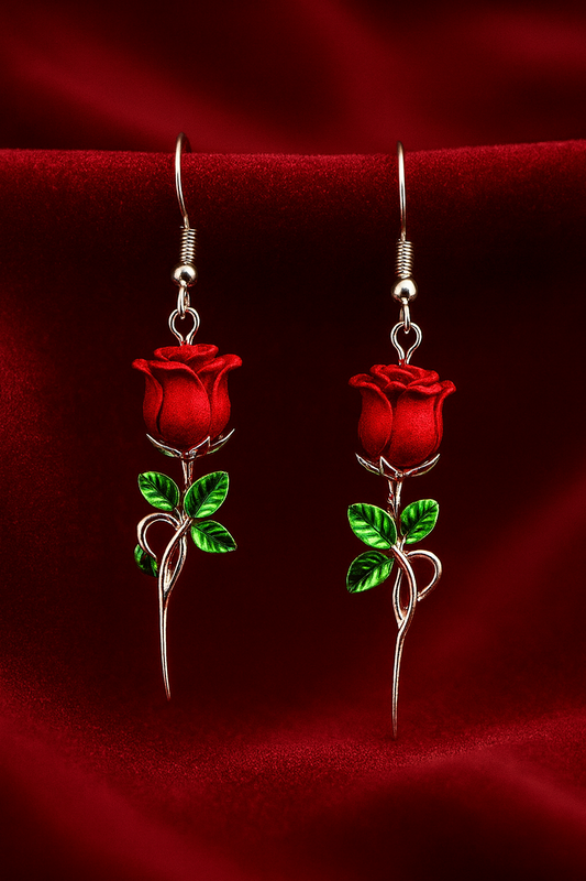 Boucles d’oreilles rose élégant