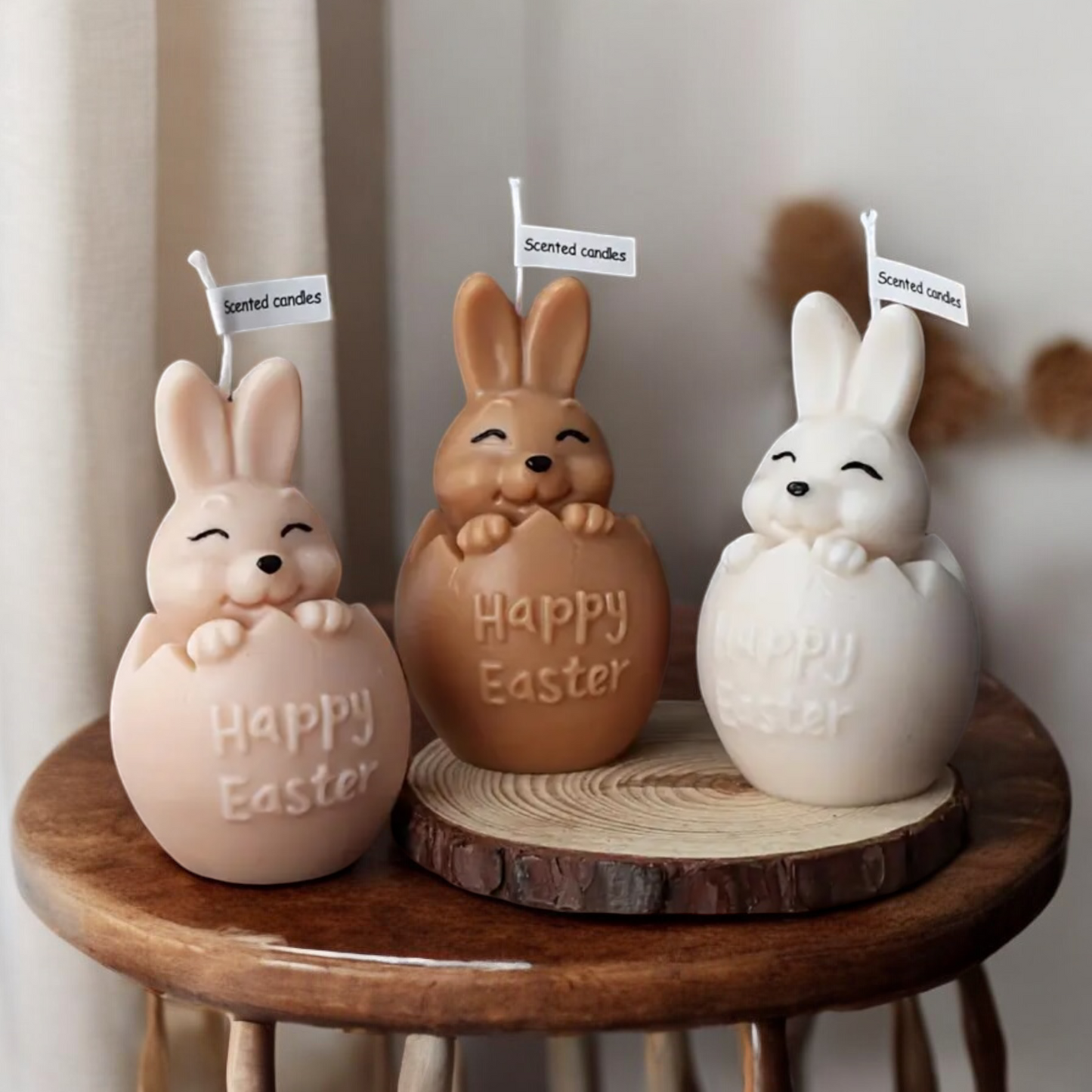Moule silicone bougie lapin de Pâques