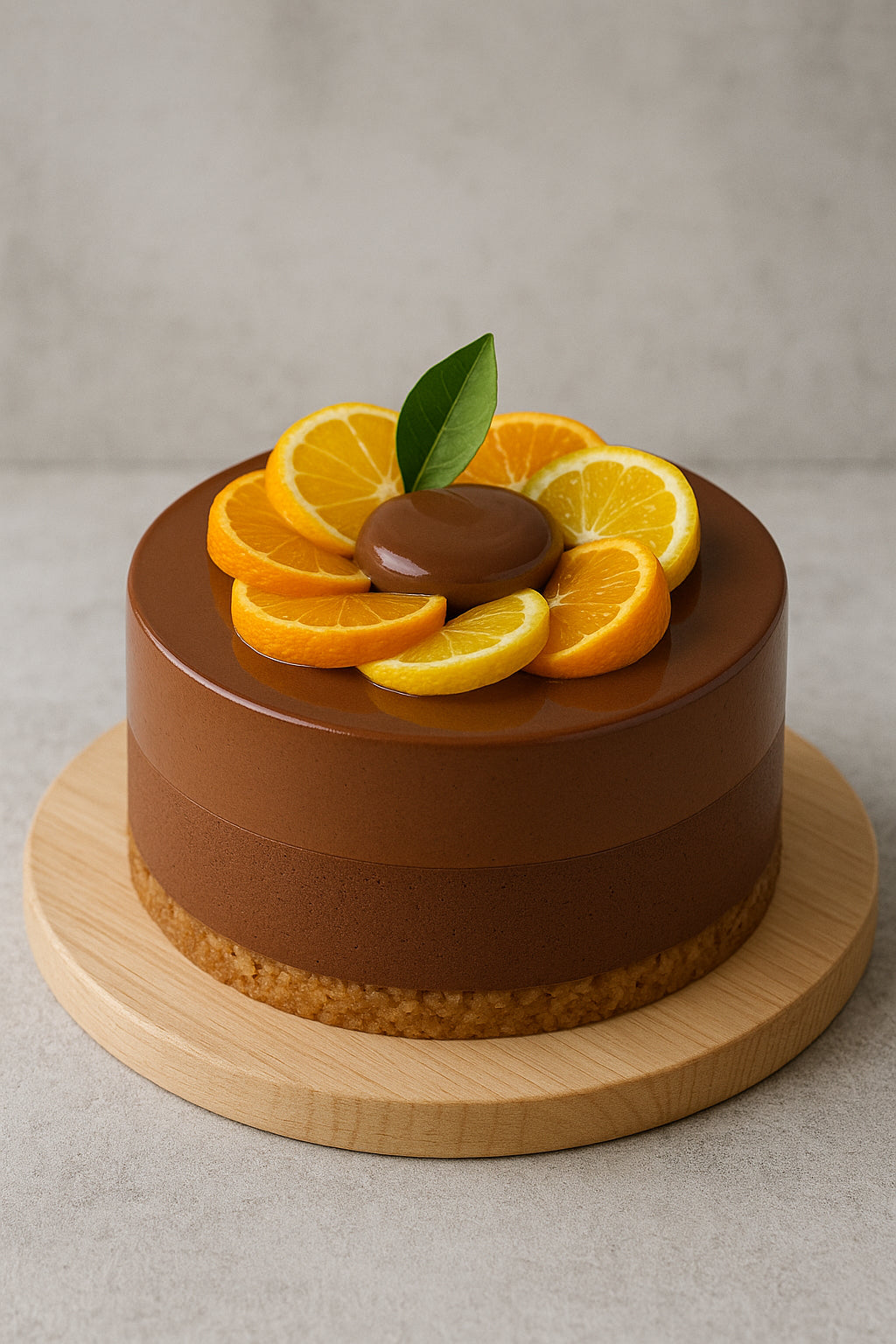 Entremet chocolat praliné agrumes