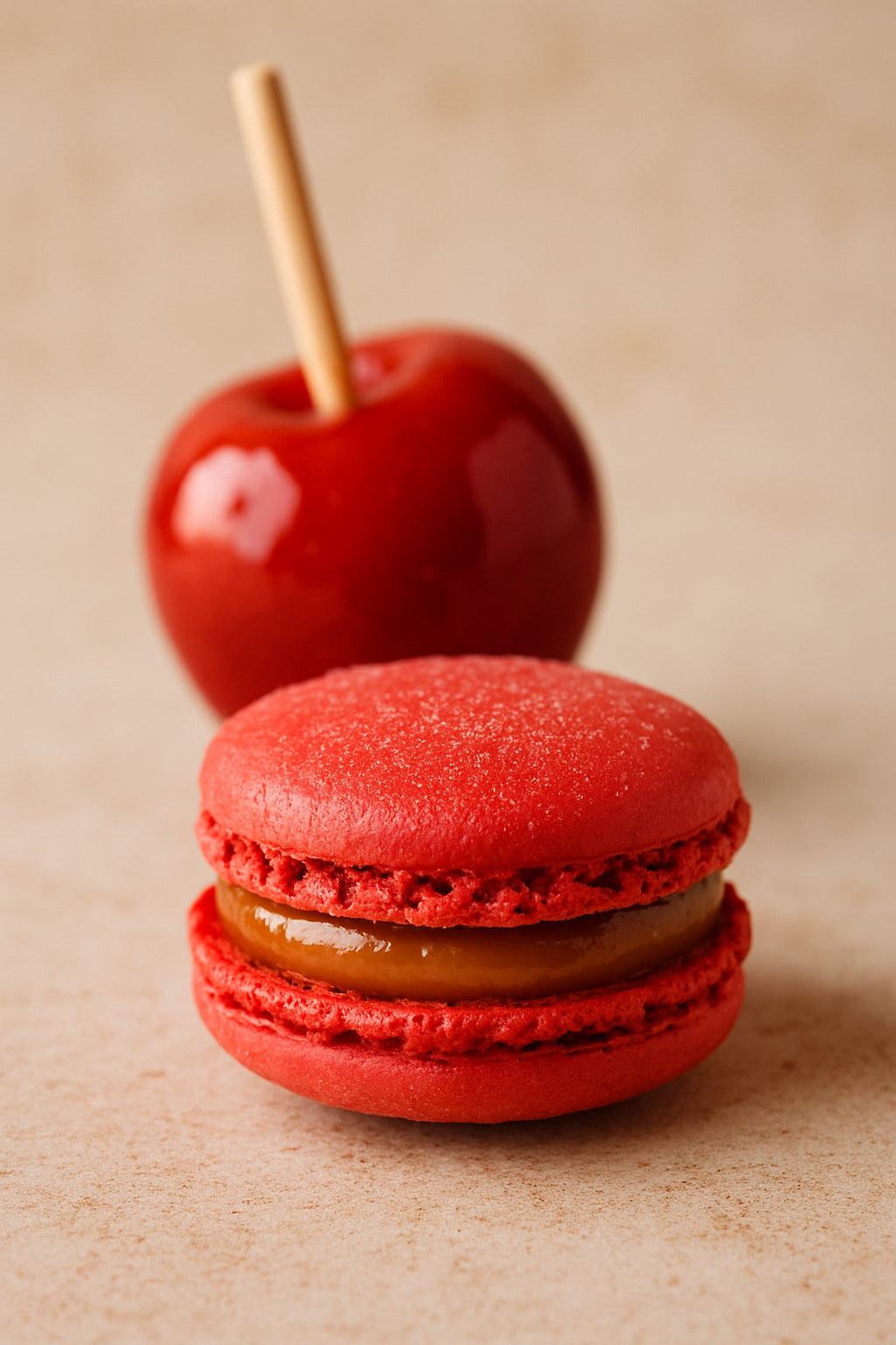 Macaron pomme d'amour