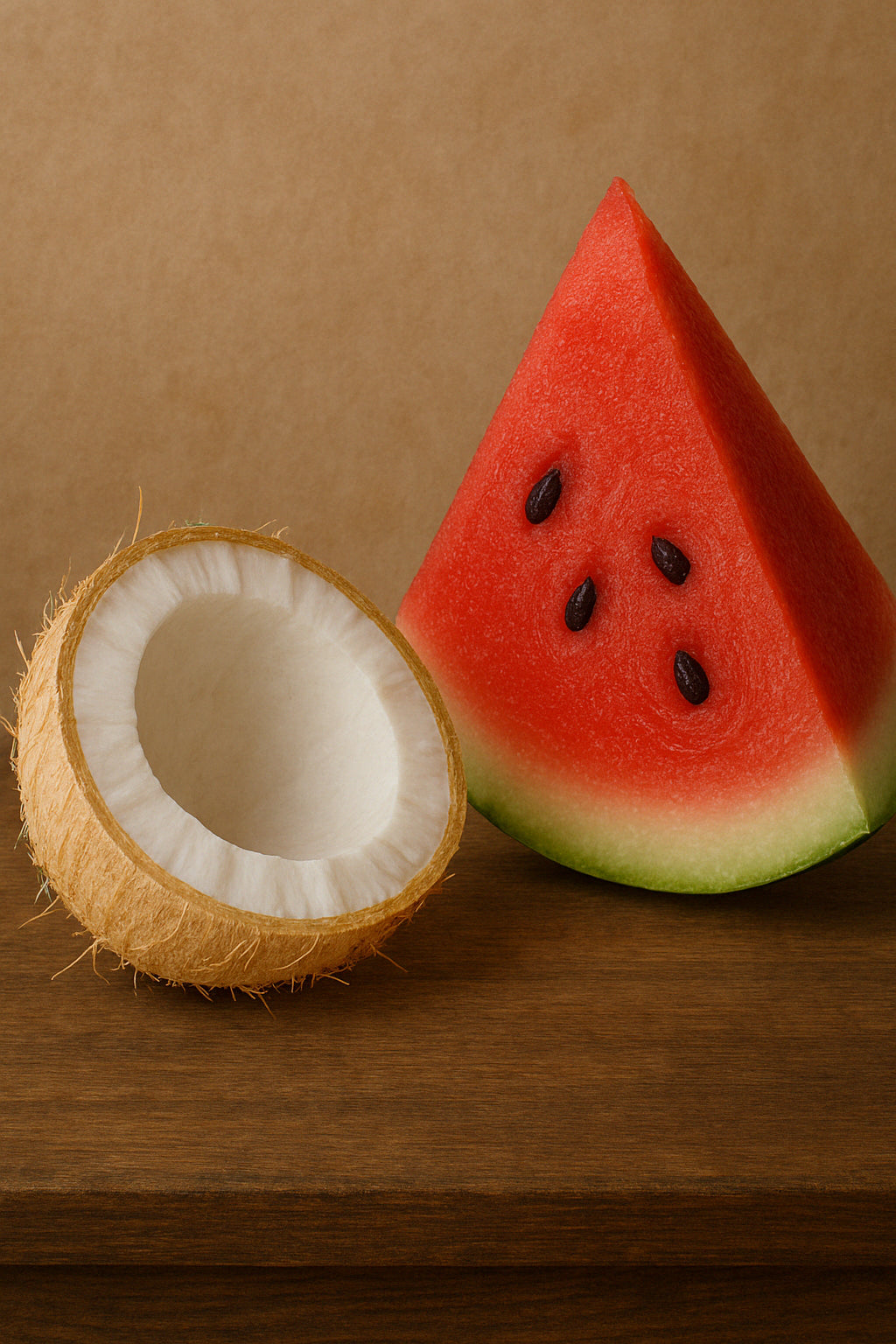 Noix de coco et pastèque