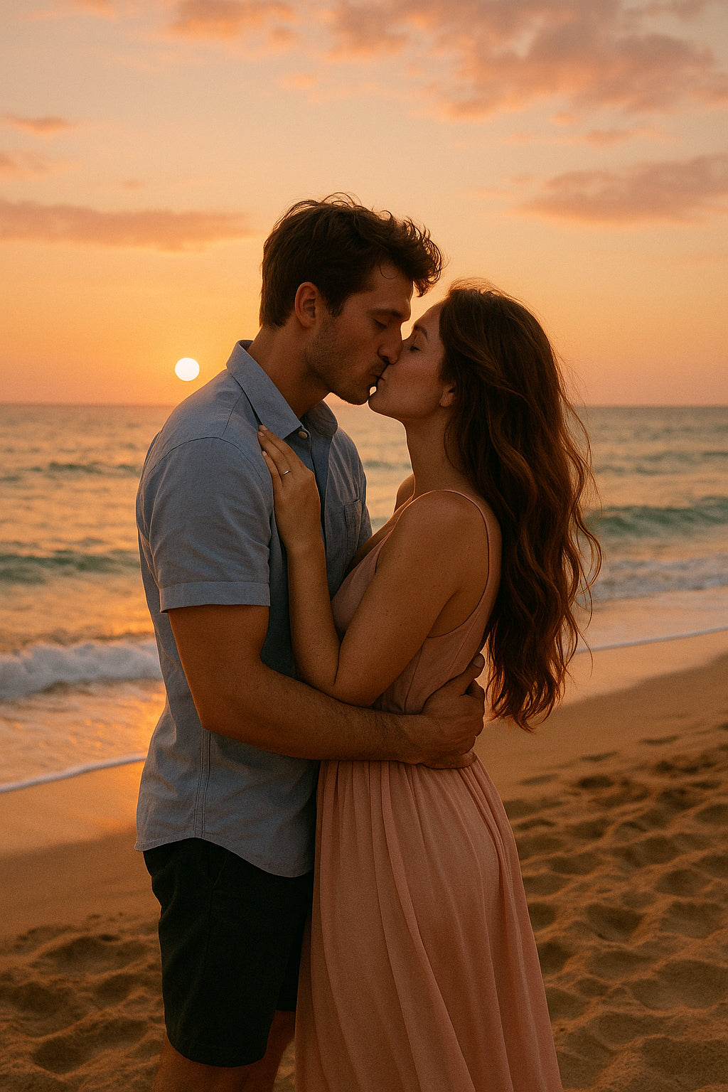 Romantique à la plage