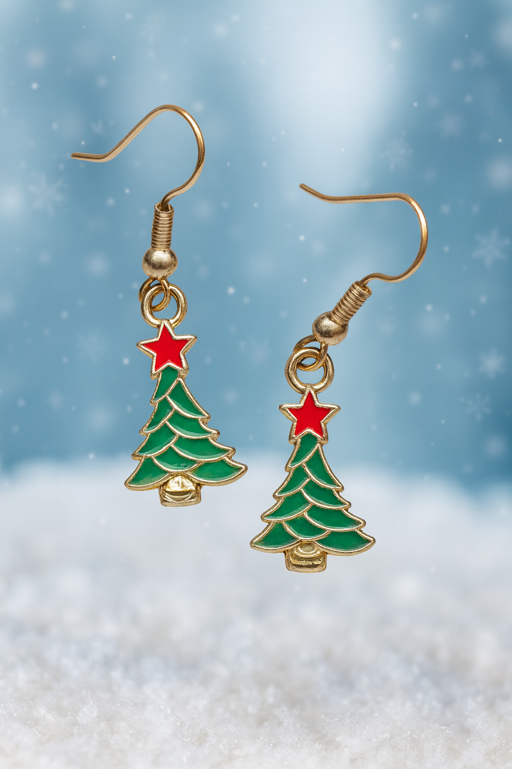 Boucles d’oreilles « Sapin de Noël »
