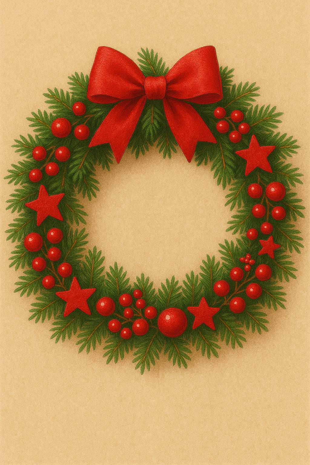 Couronne festive de Noël