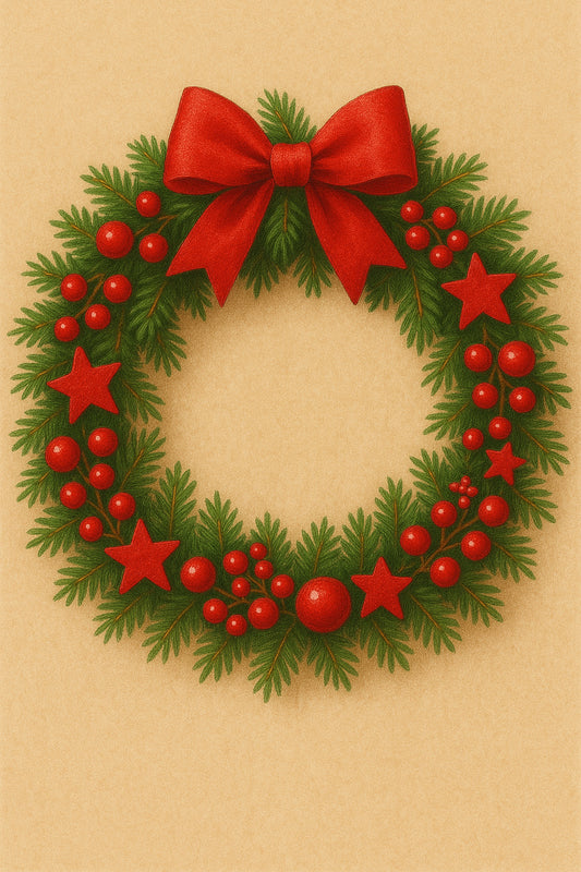 Couronne festive de Noël
