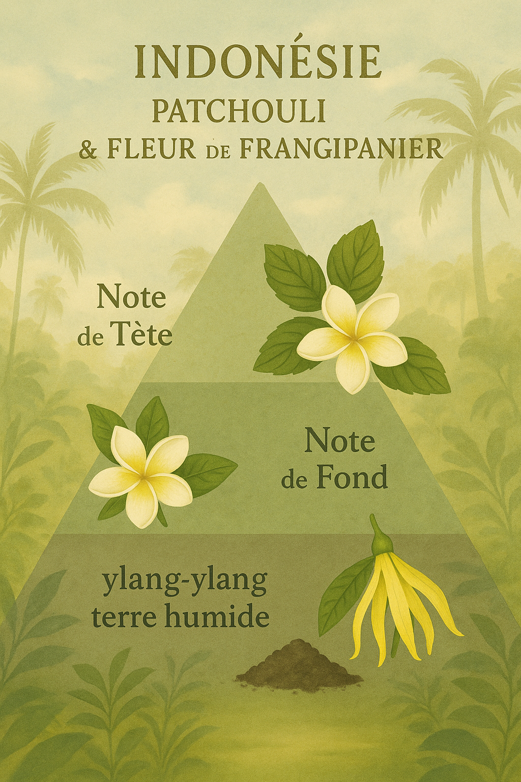 Indonésie : Patchouli & fleur de frangipanier