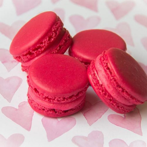 Macaron fraise tagada