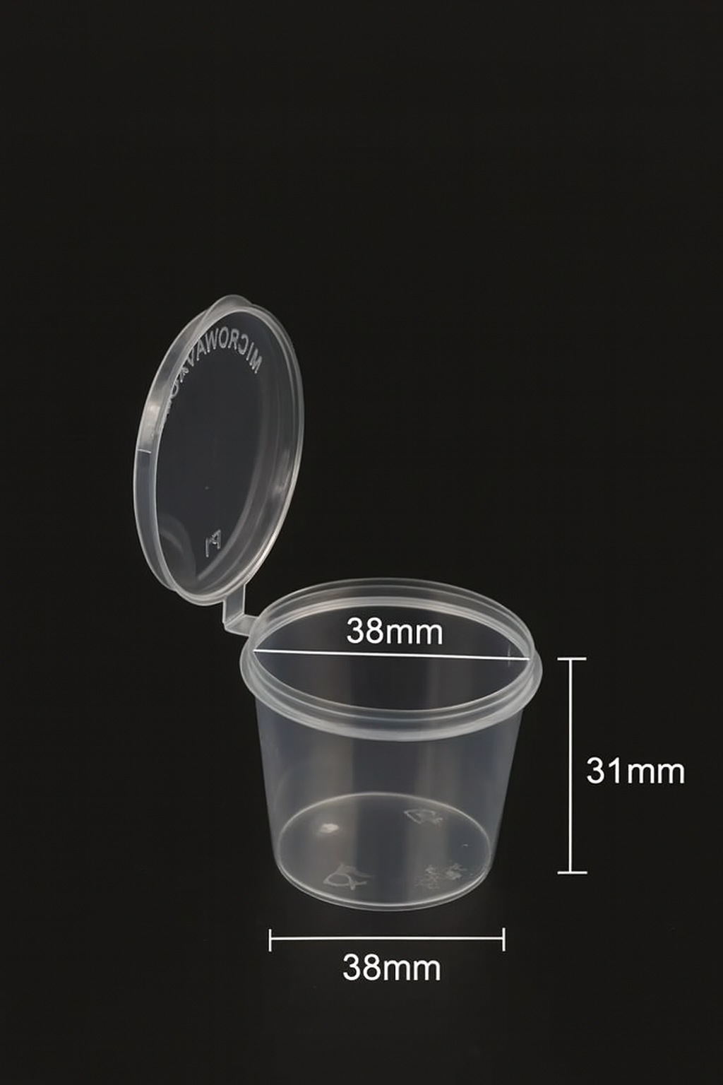 Petit pot transparent – Couvercle étanche, idéal pour fondants jelly
