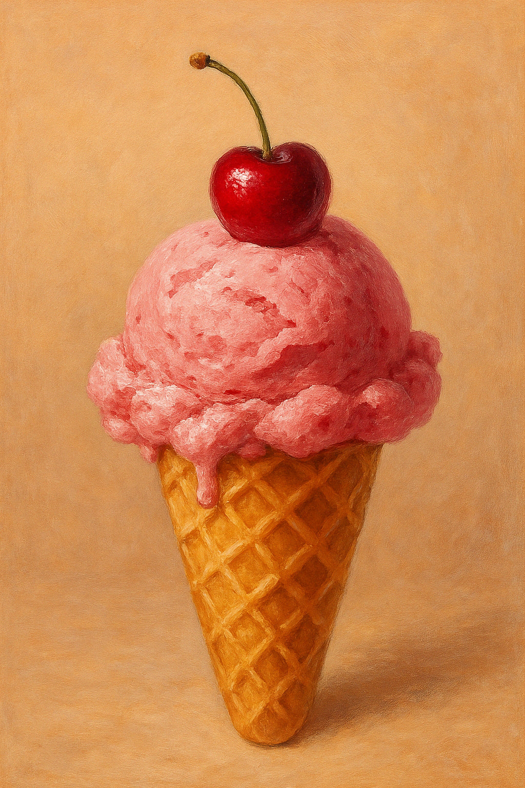 Crème glacée cerise