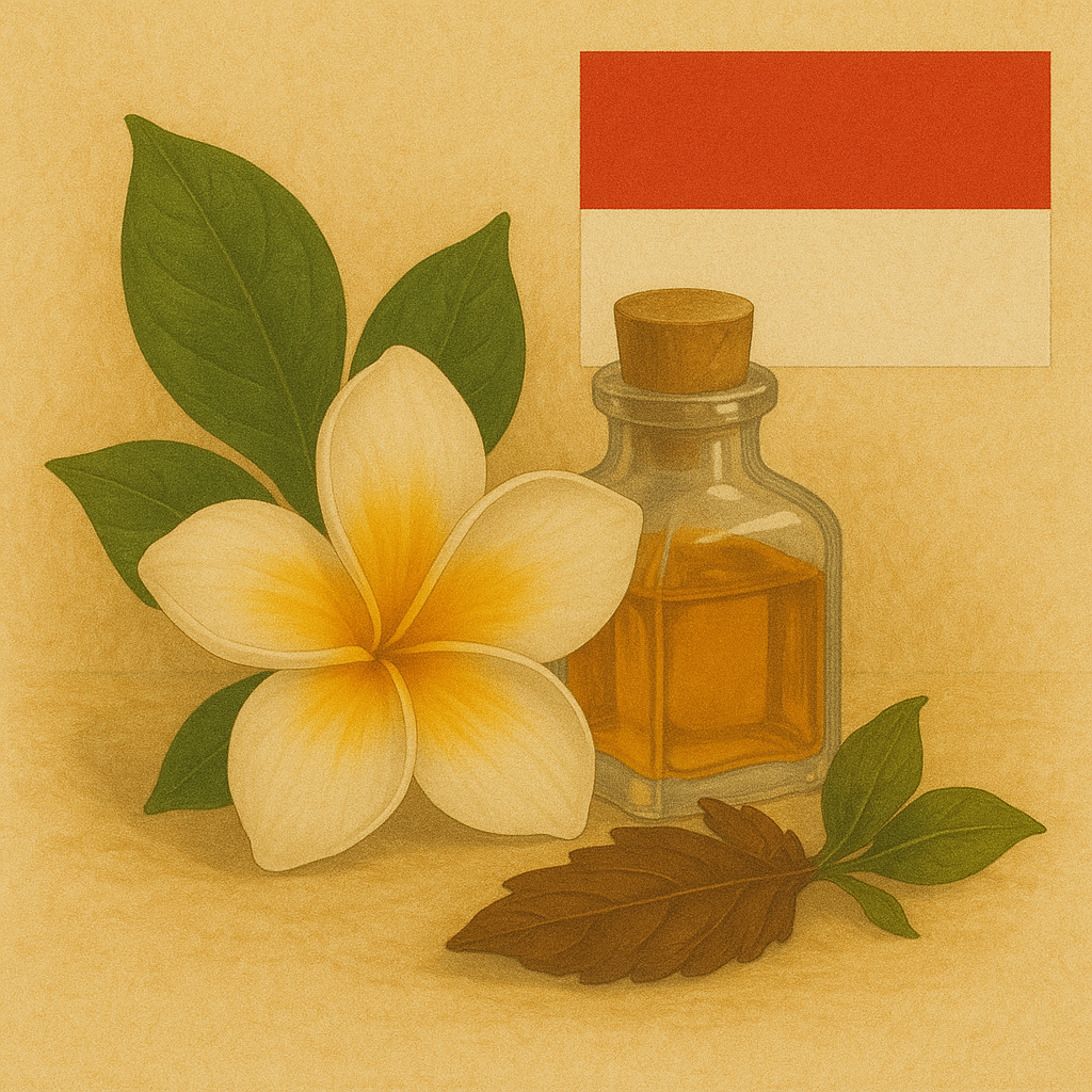 Indonésie : Patchouli & fleur de frangipanier