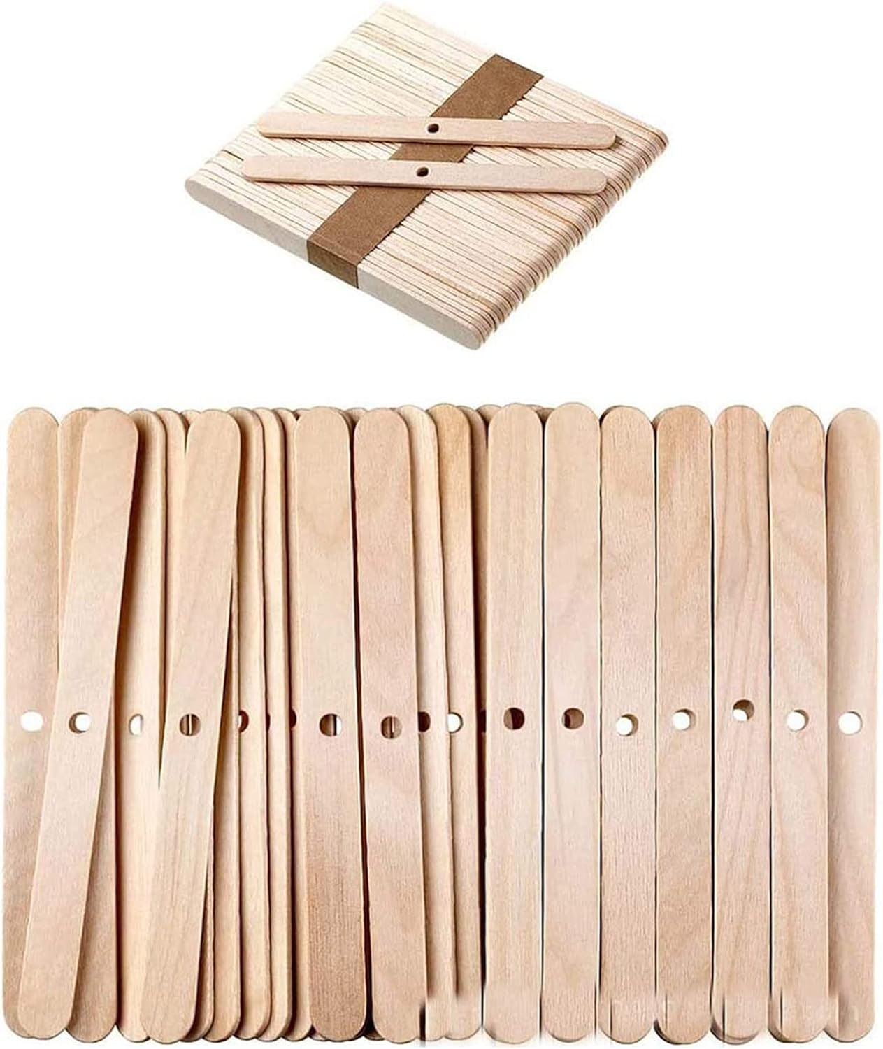 Support de Mèche en Bois, Dispositif de Centrage de Mèche de Bougie, Tige de Mèche de Bougie en Bois,pour la Fabrication de Bougies
