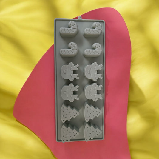 Moule silicone Noël renne et sapin