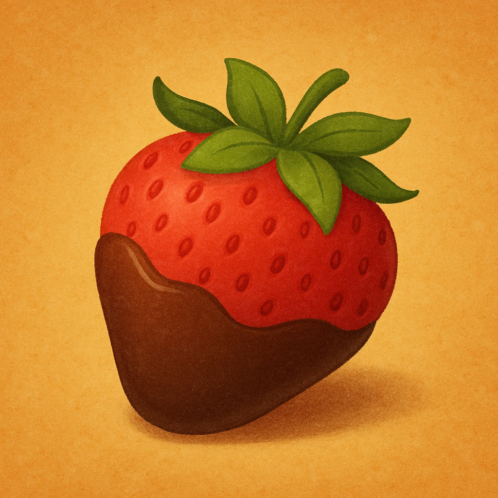 Fraise enrobée de chocolat