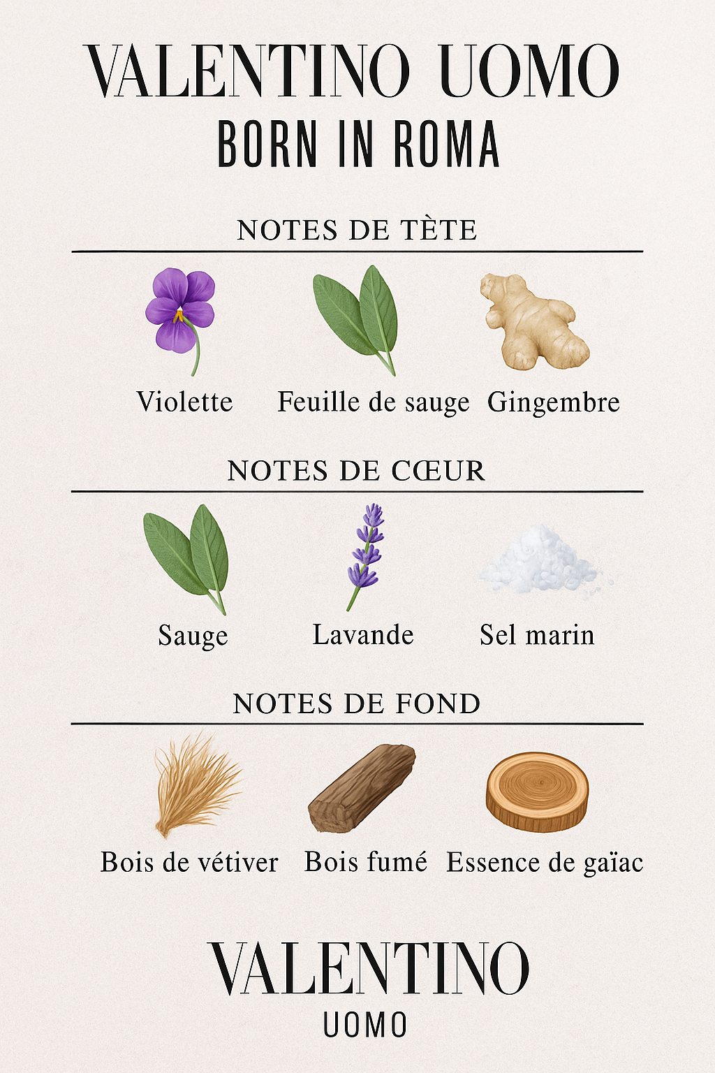 Born in roma uomo de Valentino Homme