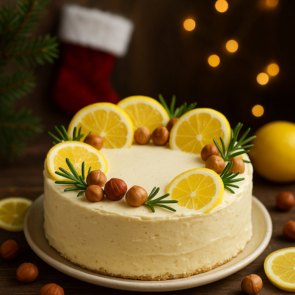 Gâteau de Noël citron noisette
