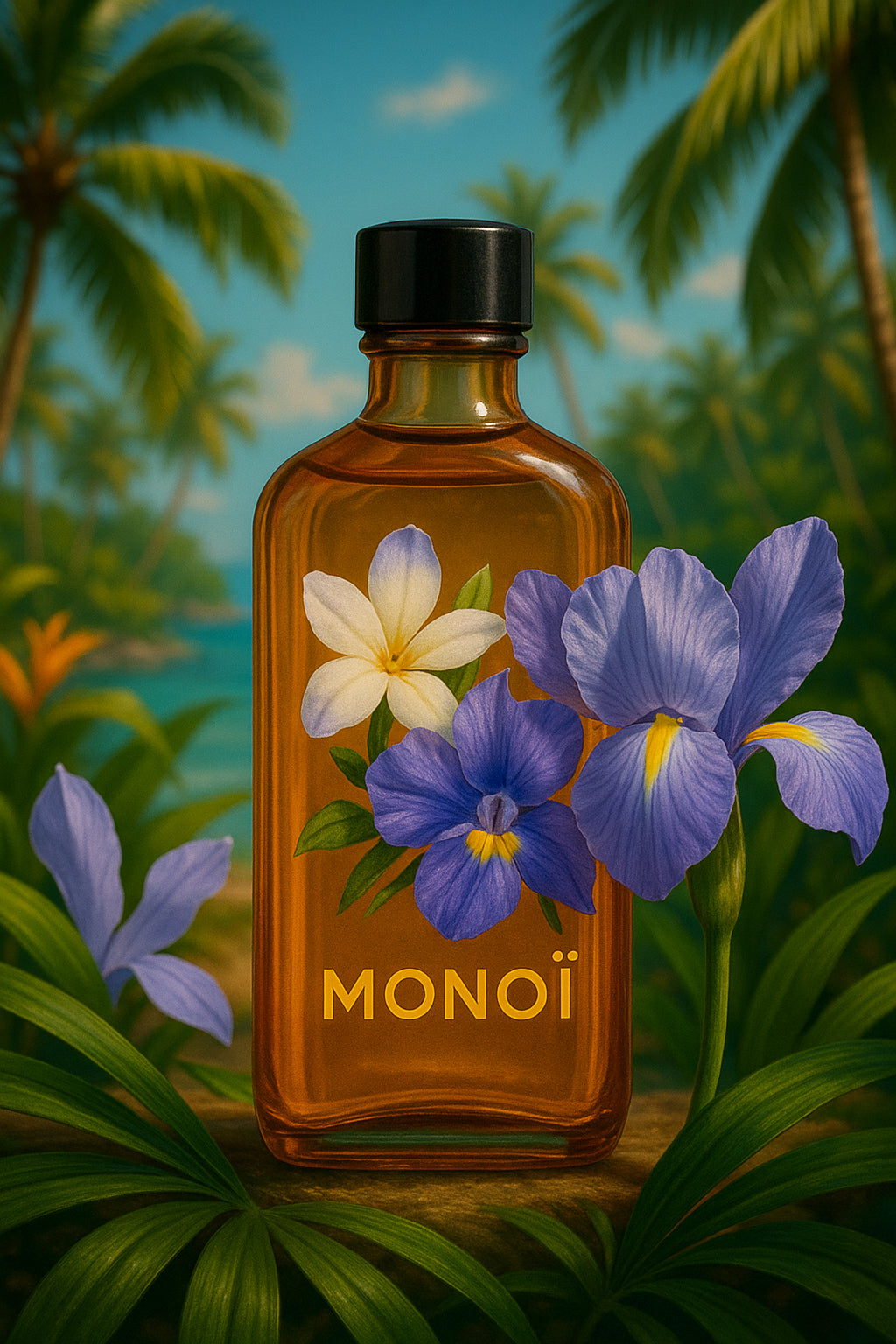 Monoï fleur d'iris