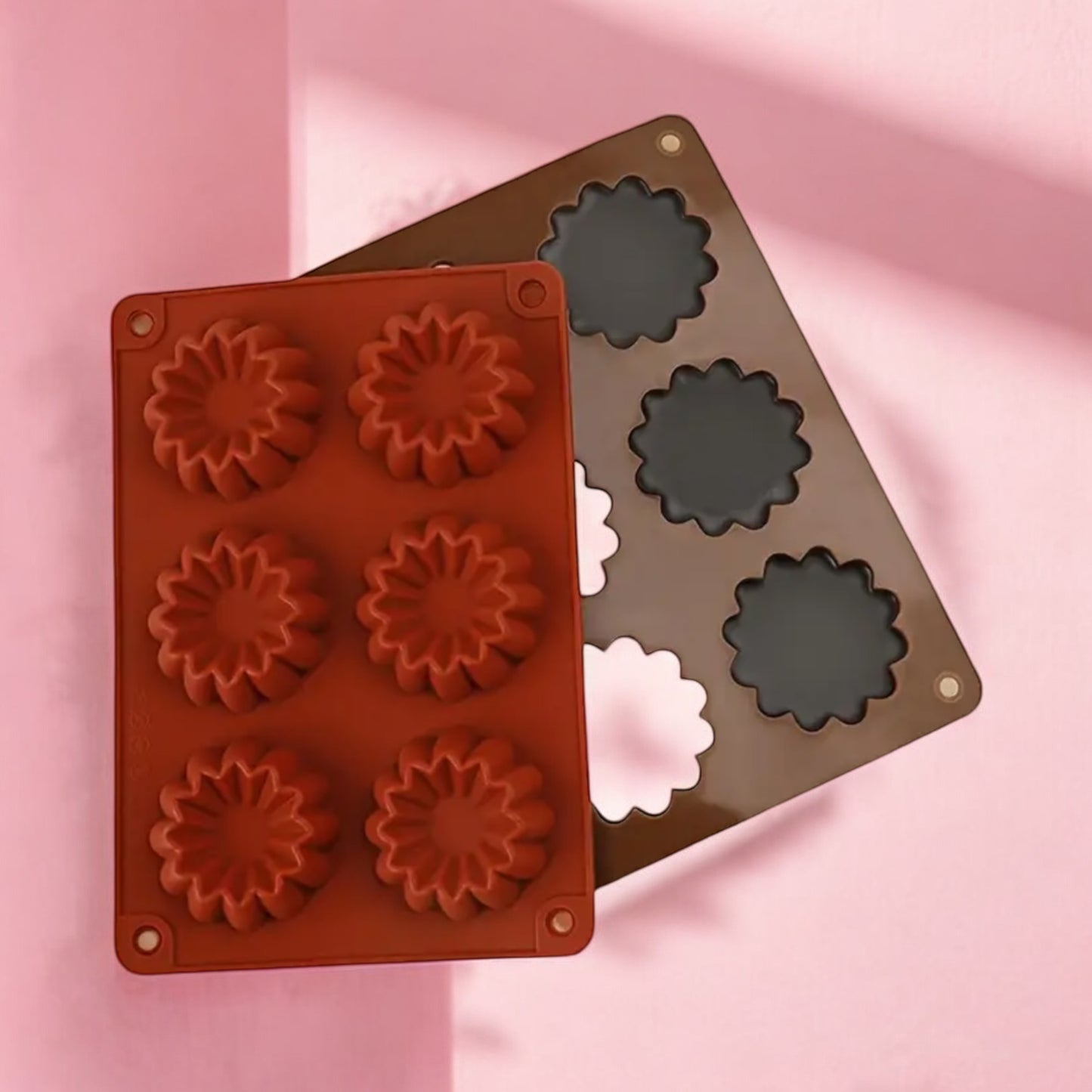 Moule silicone fleuris