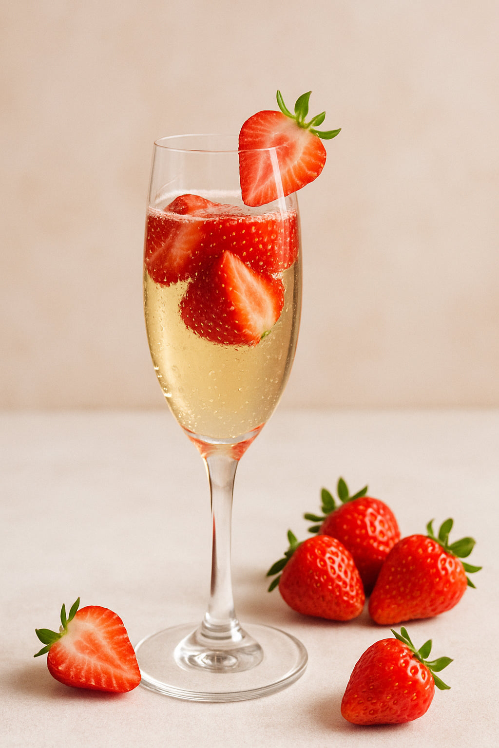 Champagne aux fraises