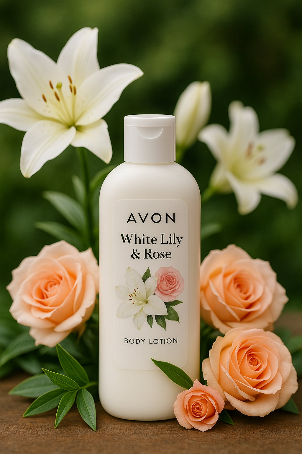 Avon - white lily & rose