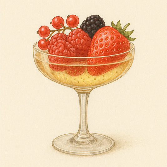 Coupe de fruits rouges & champagne