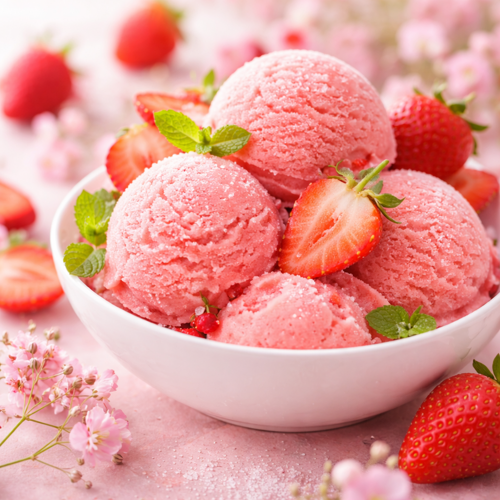 Sorbet à la fraise / N°Lot:TC-26165