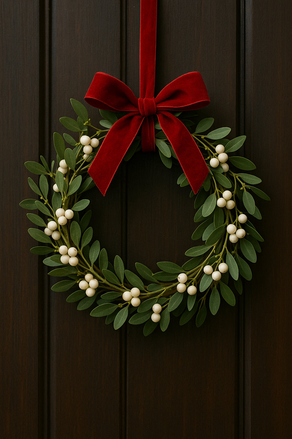 Couronne de gui de Noël