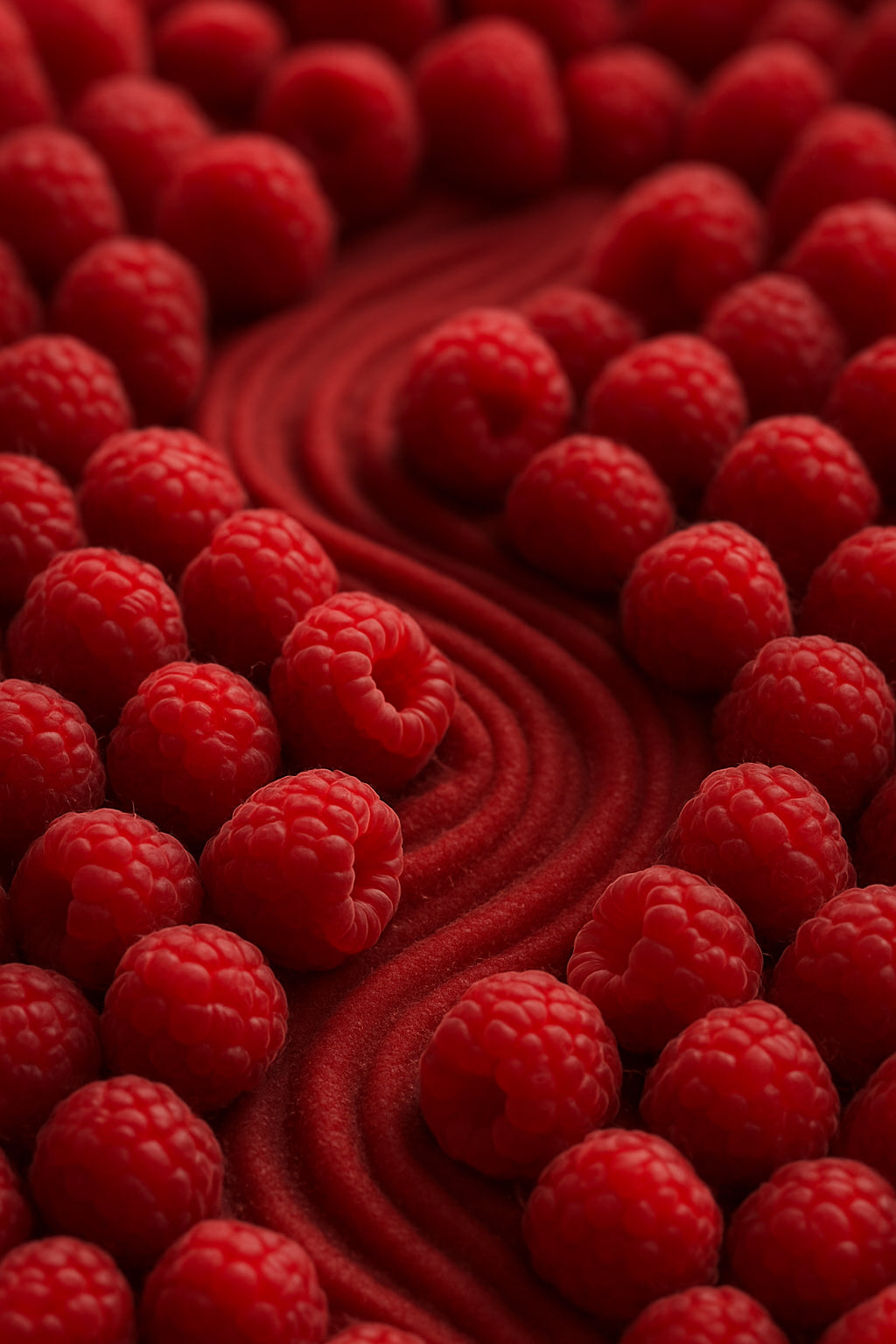 Ondulation de framboise