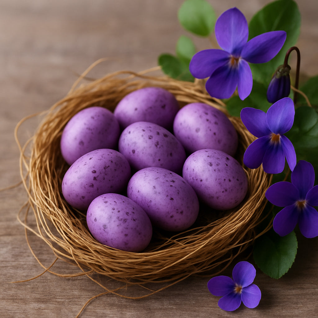 Petit oeuf de Pâques violette