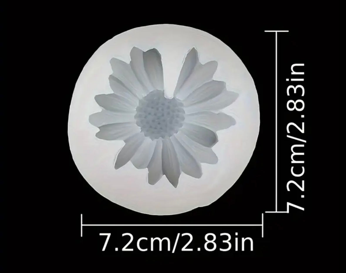 Moule silicone marguerites