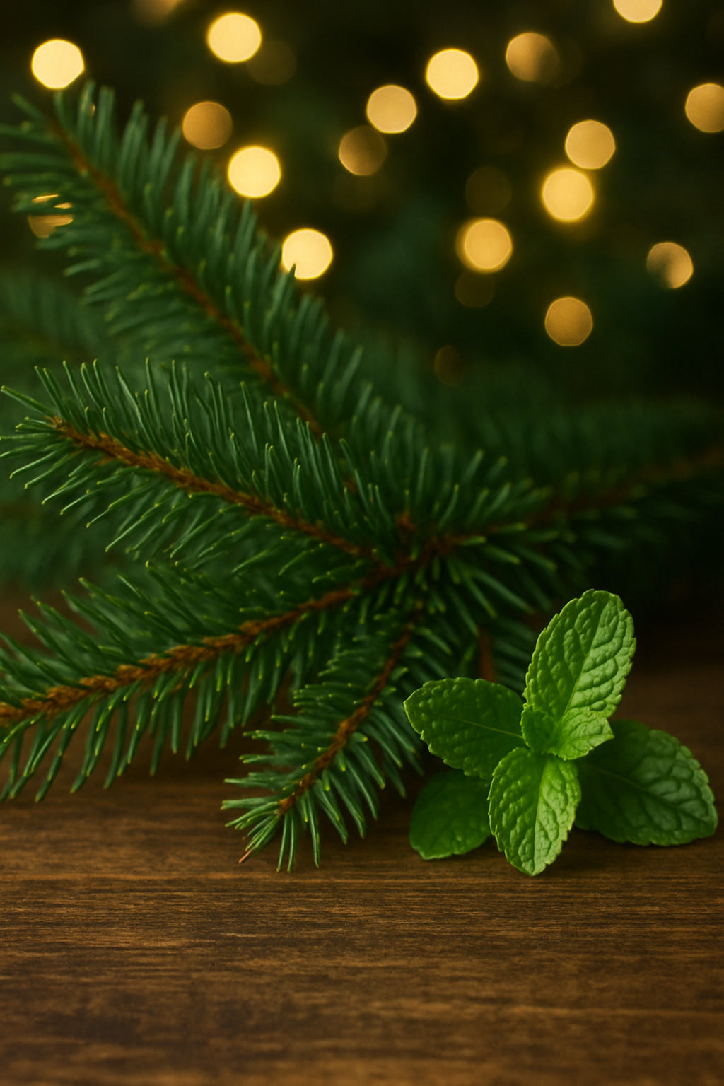 Épicéa scintillant et menthe poivrée