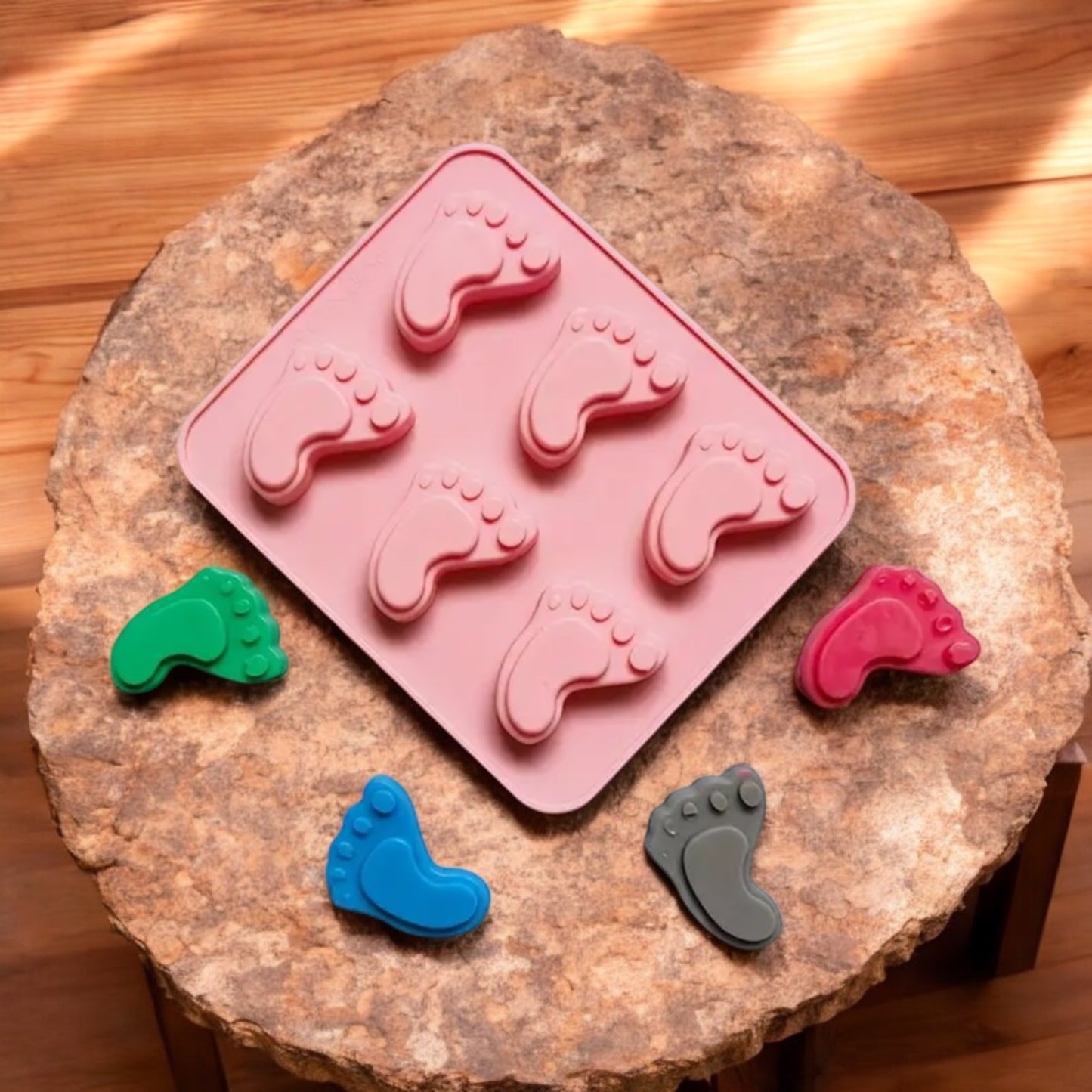 Moule silicone pieds