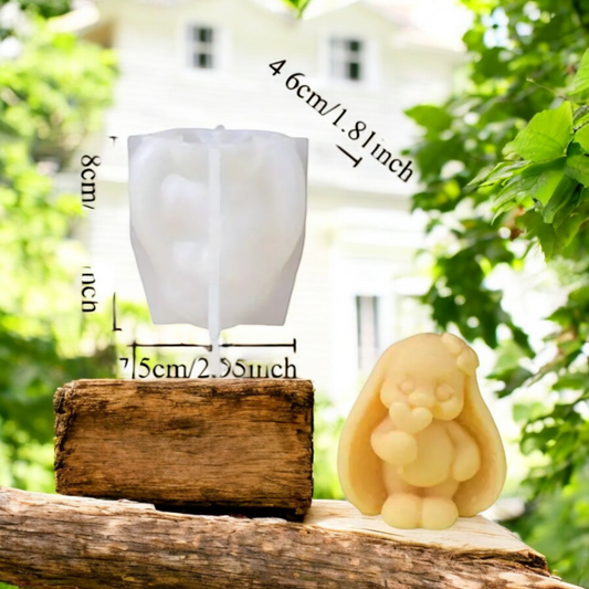 Moule silicone bougie lapin