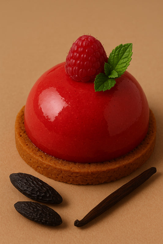 Dôme framboise spéculos