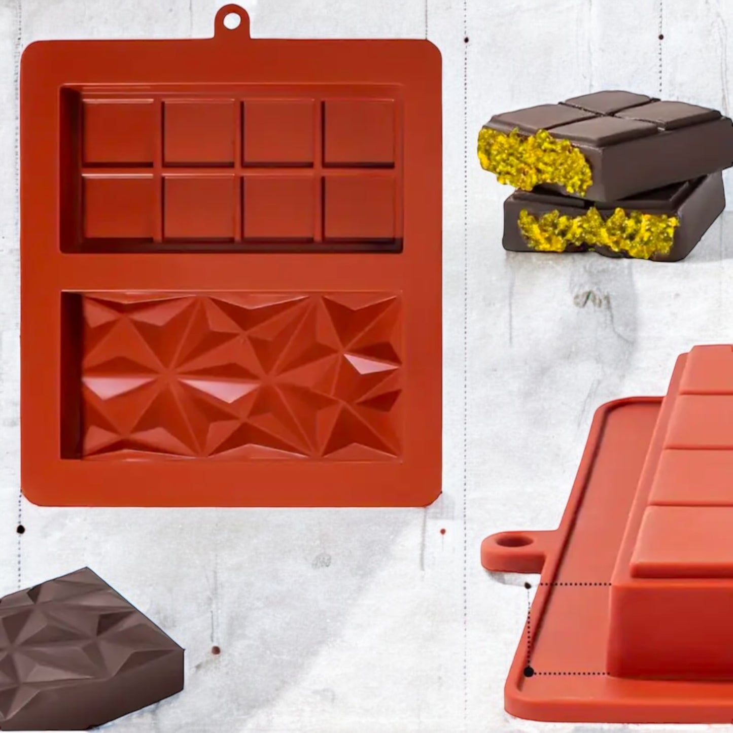 Moule silicone tablette chocolat