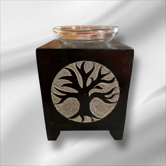 Brûleur en Sélénite Arbre de vie