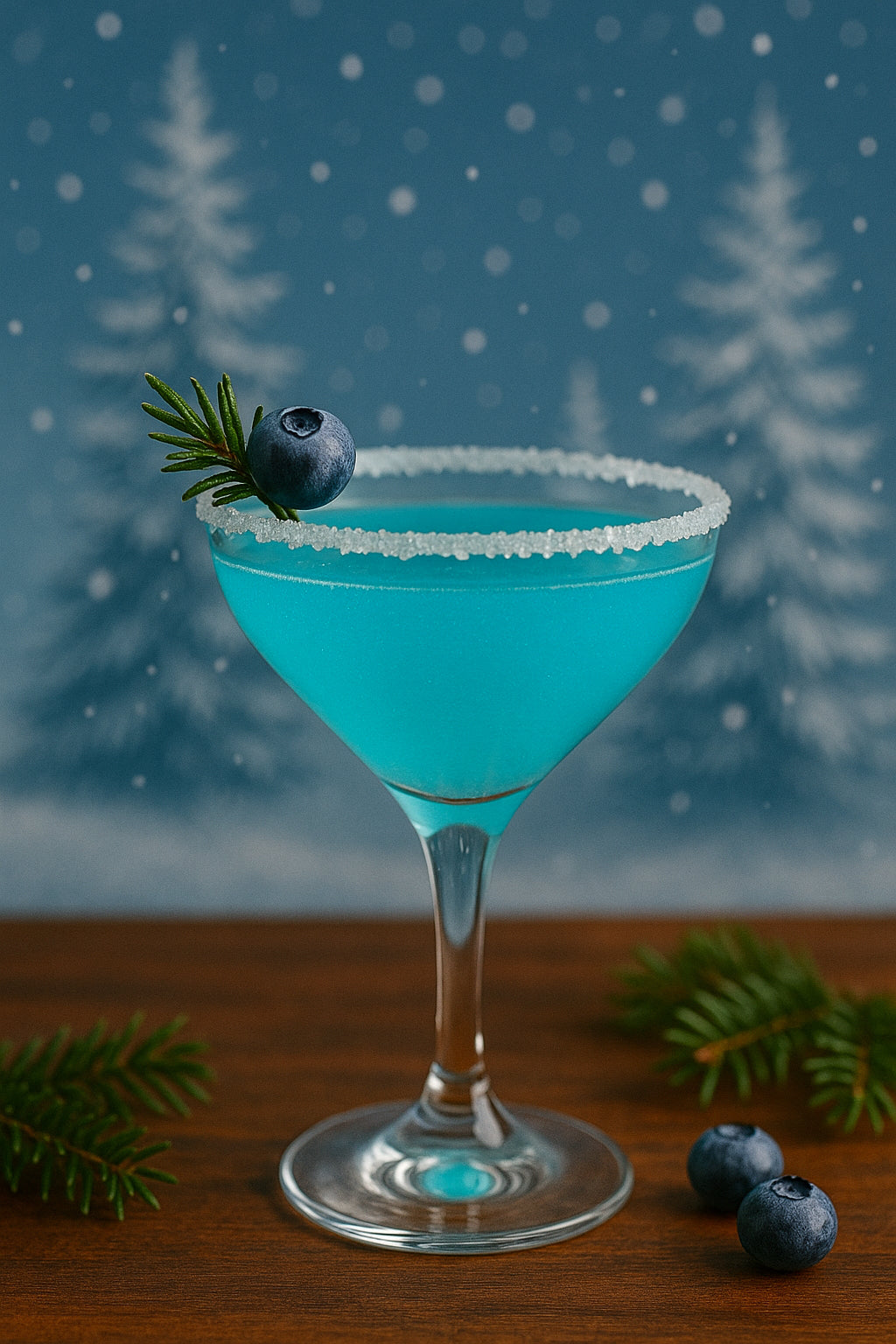 Cocktail bleu du Pôle Nord