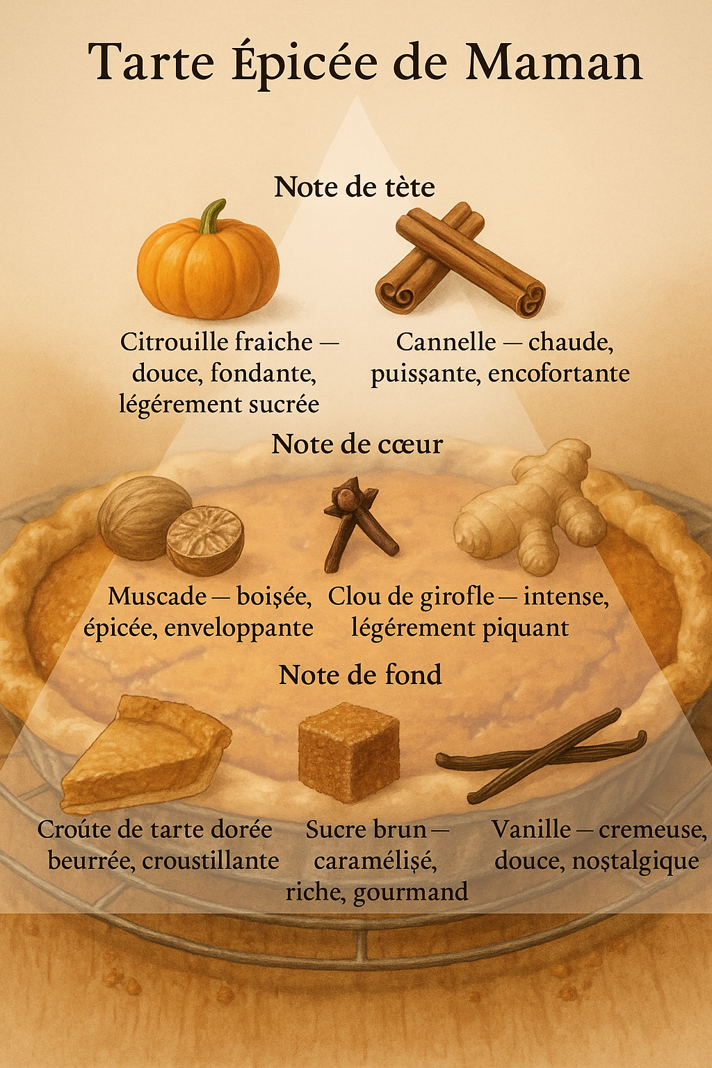 Tarte à la citrouille épicée