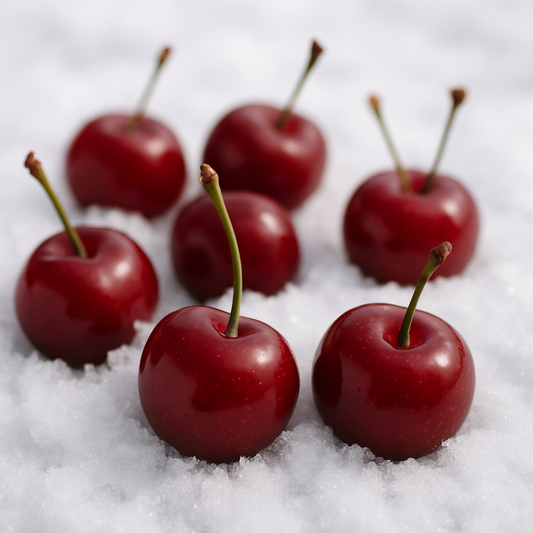 Cerises sur la neige