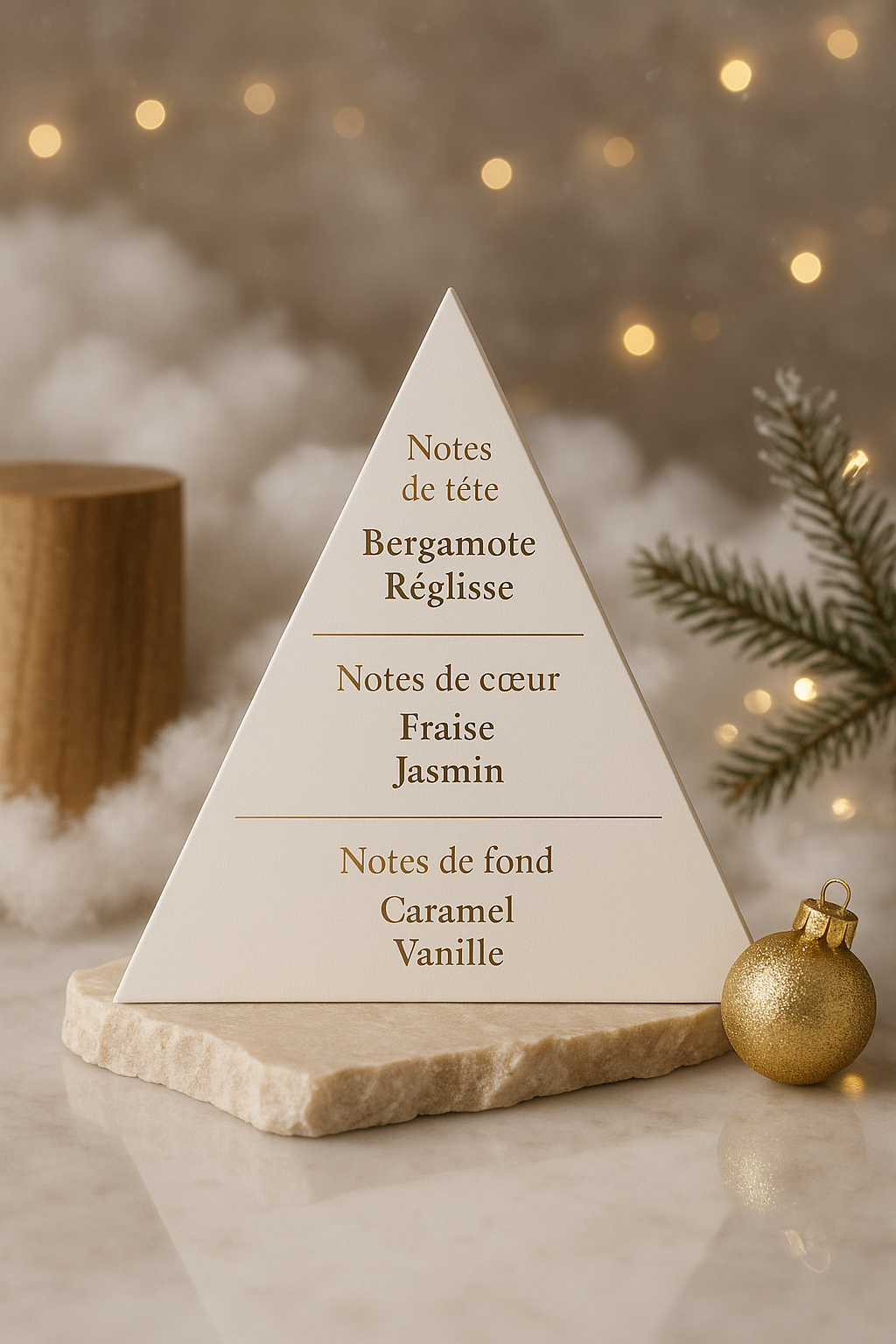 Bûche de Noël rose