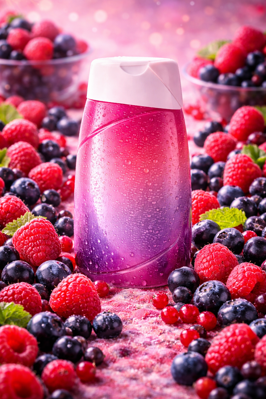 Douche délice fruits rouges