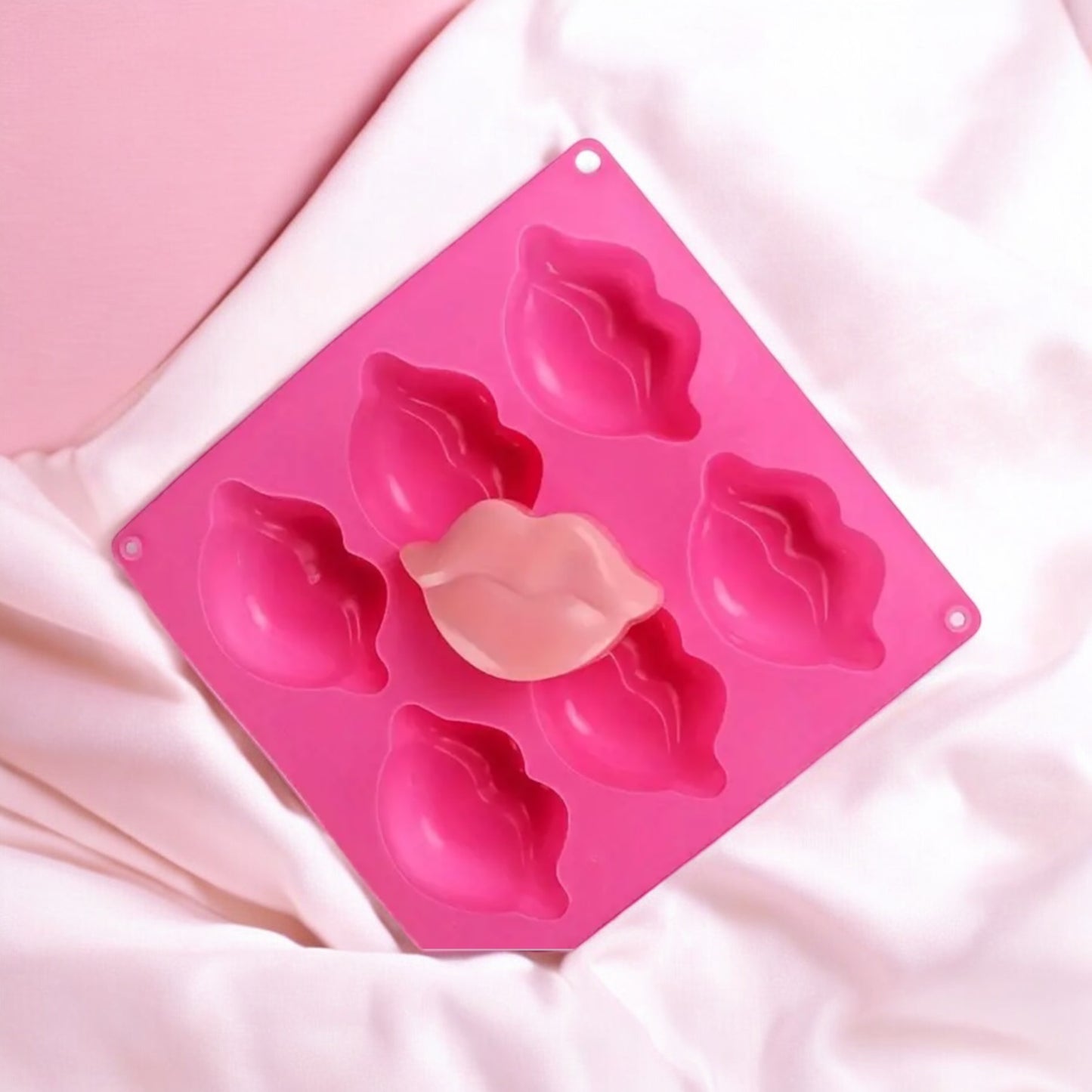 Moule silicone bougie lèvres