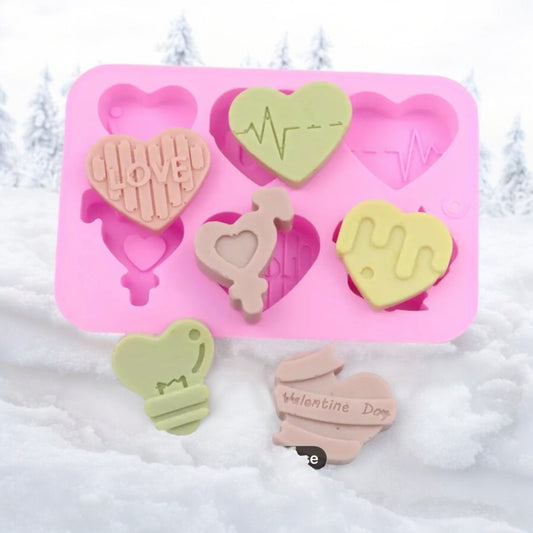 Moule silicone cœur saint Valentin