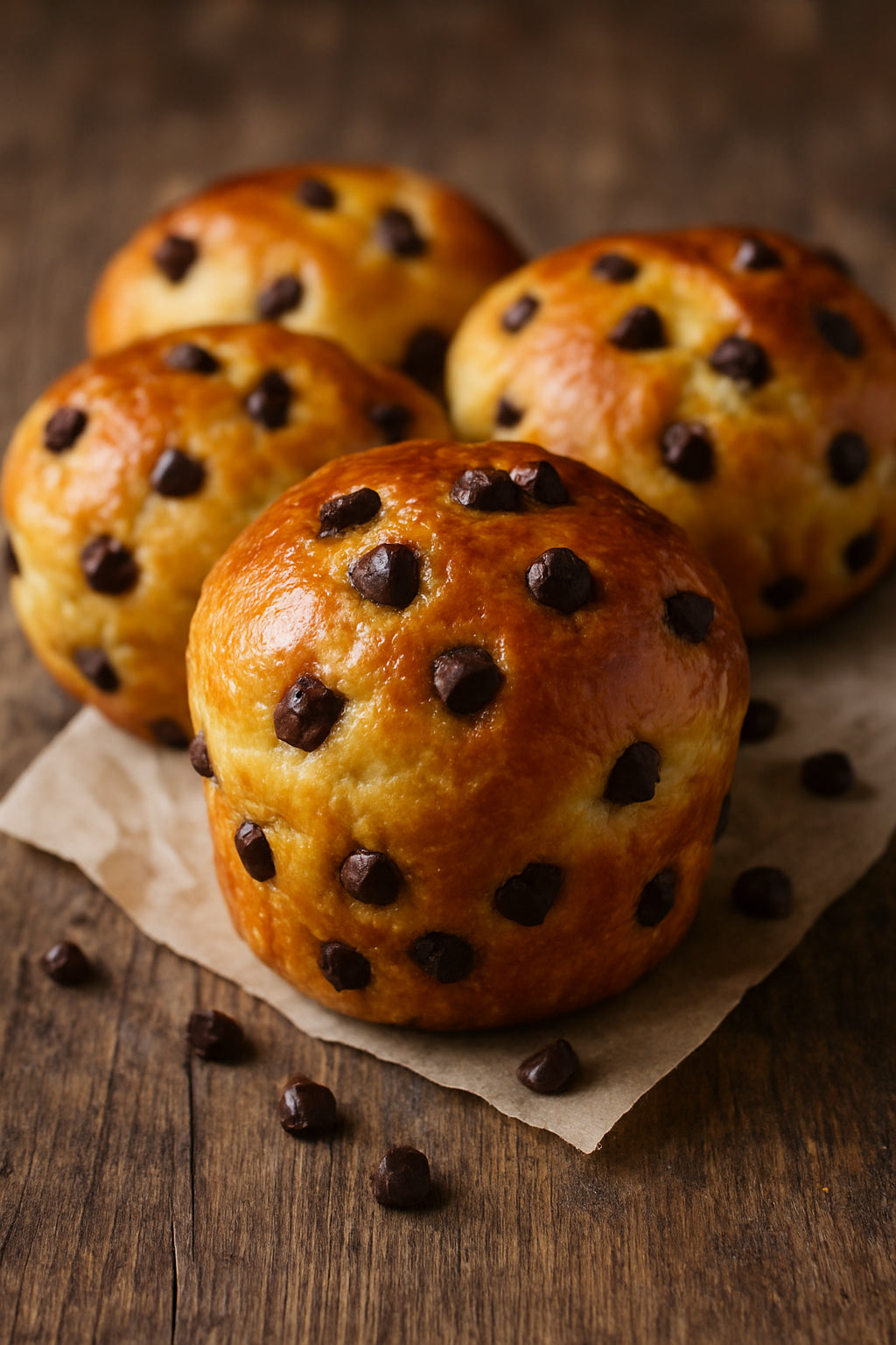 Brioche aux pépites de chocolat