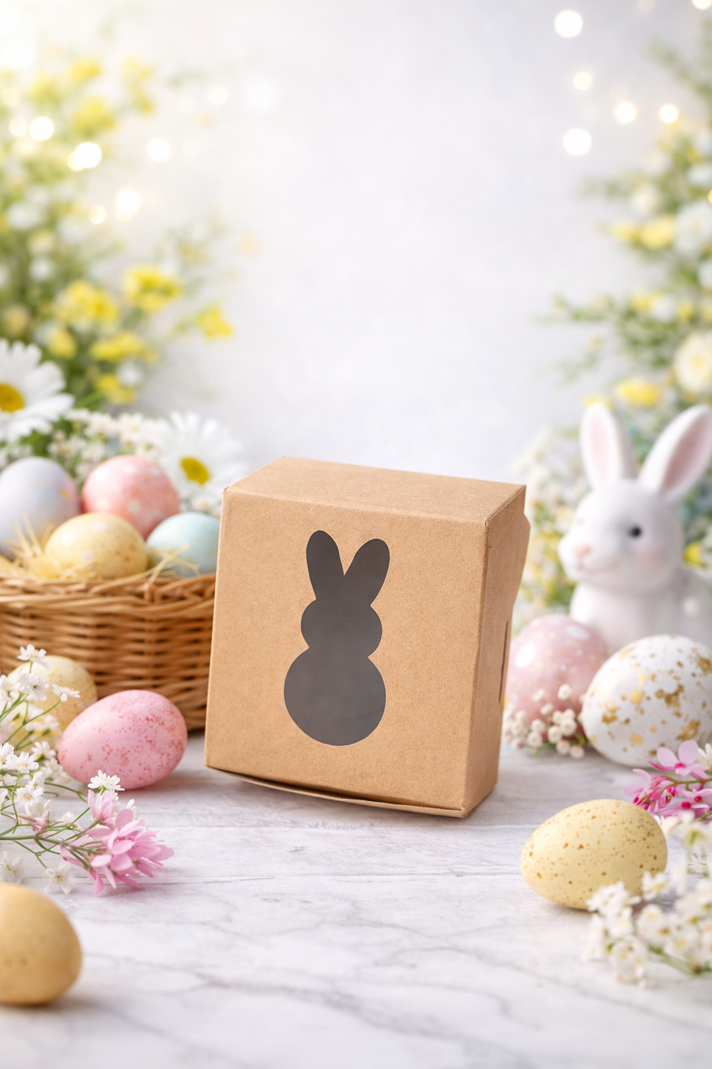 Boîte en kraft idéale pour Pâques
