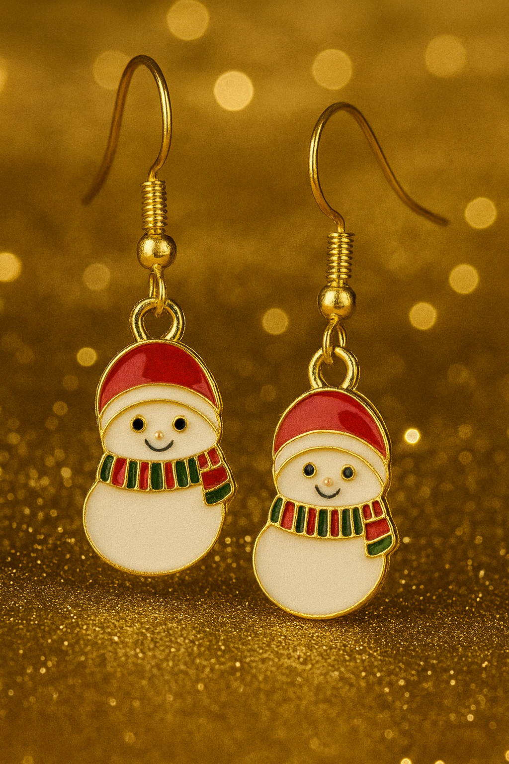 Boucles d’oreilles « Bonhomme de neige »
