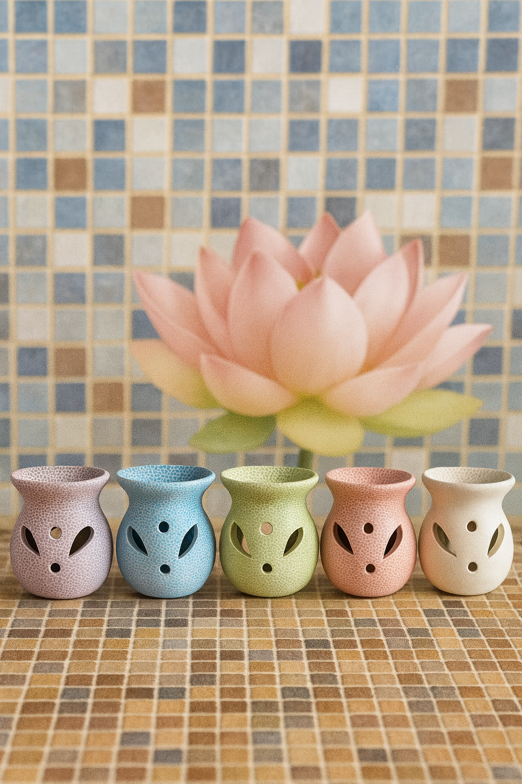 Brûleur en céramique — Design craquelé