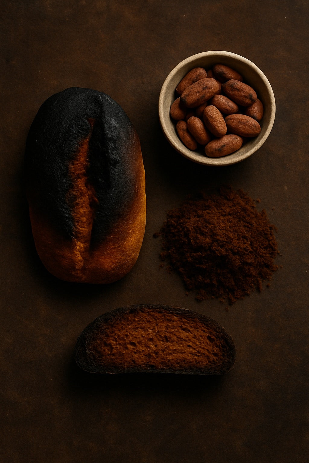 Pain brulé et cacao